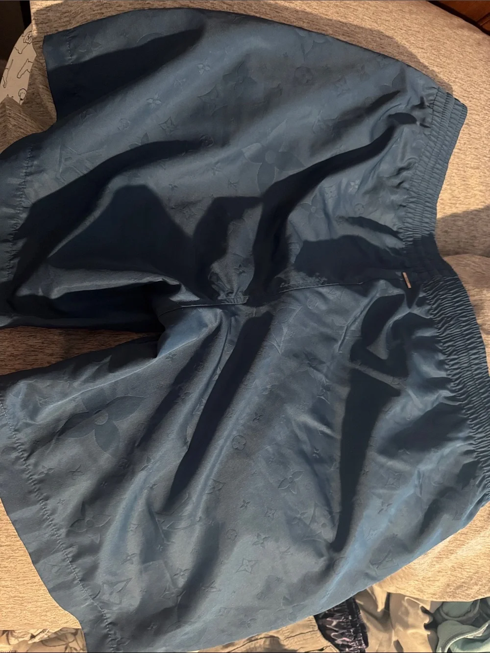Louis Vuitton Black Men's Monogram Swim Trunks